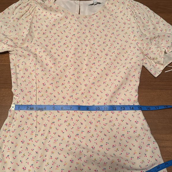 Madewell NWT Tie Sleeve Retro Calico Floral Print Dress vintage retro coquette - Picture 17 of 17